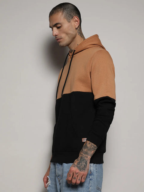 CTRL CLUB Pullover Hoodie With Ribbed Hem