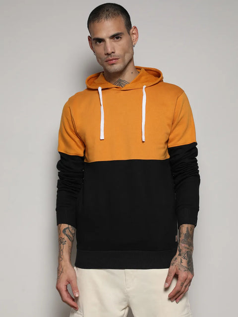 Just Be Pullover Hoodie With Ribbed Hem