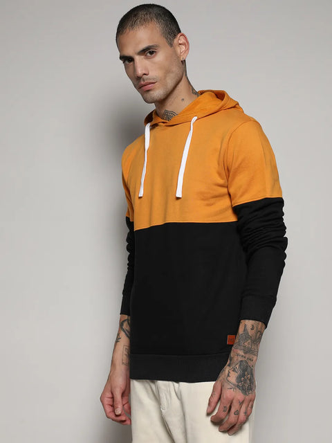 Just Be Pullover Hoodie With Ribbed Hem