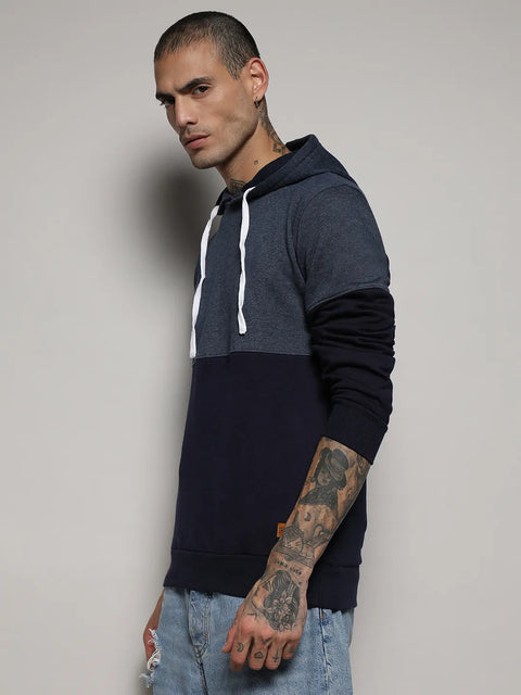 CTRL CLUB Pullover Hoodie With Contrast Detail