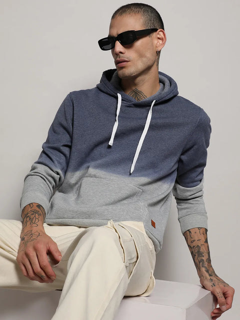 Just Be Pullover Ombre Sweatshirt With Ribbed Hem