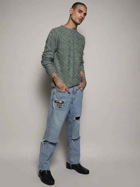 Behookd Textured Knit Sweater