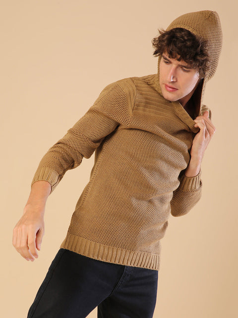 Behookd Textured Knit Pullover Sweater