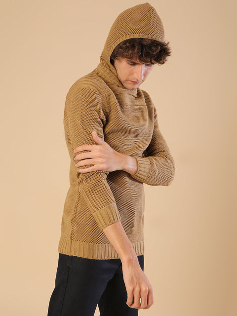Behookd Textured Knit Pullover Sweater