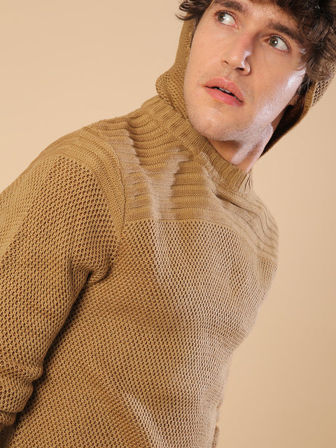 Behookd Textured Knit Pullover Sweater