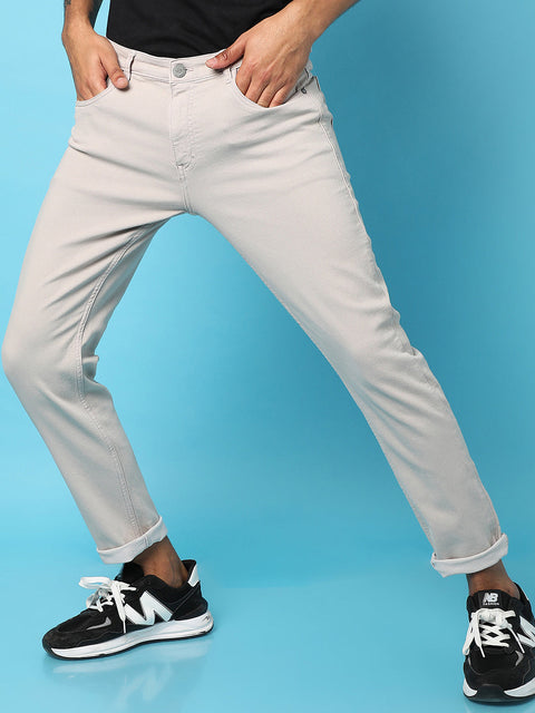 Game Face Rolled Hem Denim Jeans