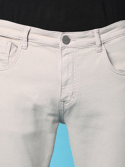 Game Face Rolled Hem Denim Jeans