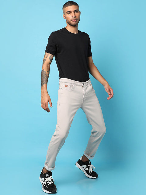 Game Face Rolled Hem Denim Jeans