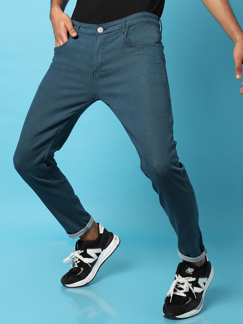 Game Face Rolled Hem Denim Jeans