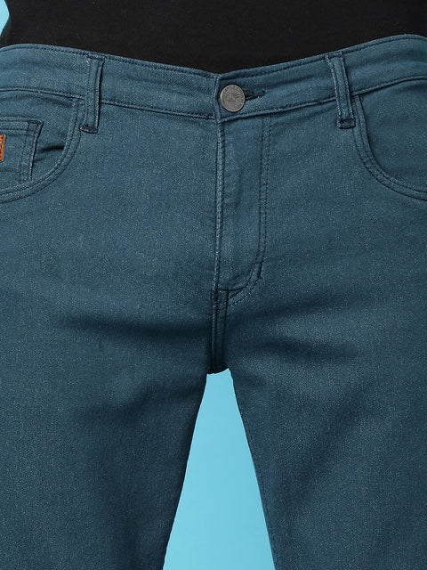 Game Face Rolled Hem Denim Jeans