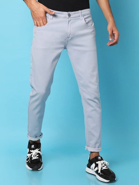 Game Face Rolled Hem Denim Jeans