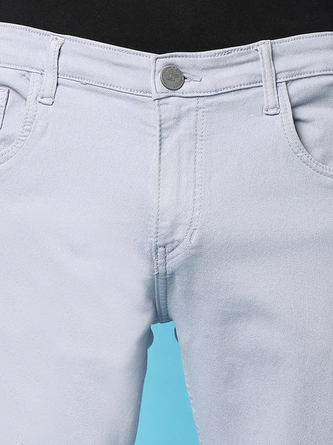 Game Face Rolled Hem Denim Jeans