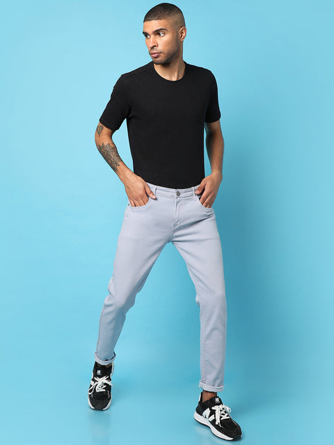 Game Face Rolled Hem Denim Jeans