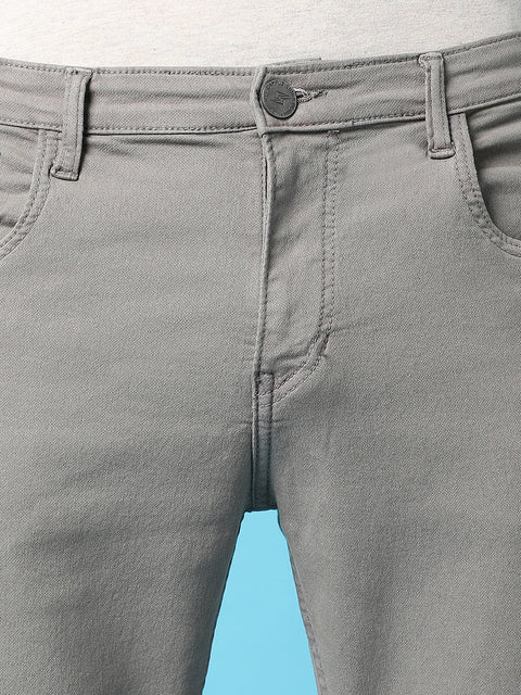 Game Face Rolled Hem Denim Jeans