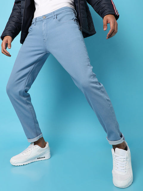 Game Face Rolled Hem Denim Jeans