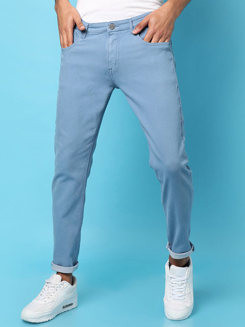 Game Face Rolled Hem Denim Jeans