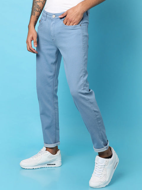 Game Face Rolled Hem Denim Jeans