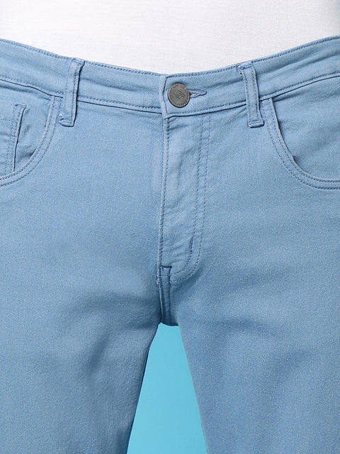 Game Face Rolled Hem Denim Jeans