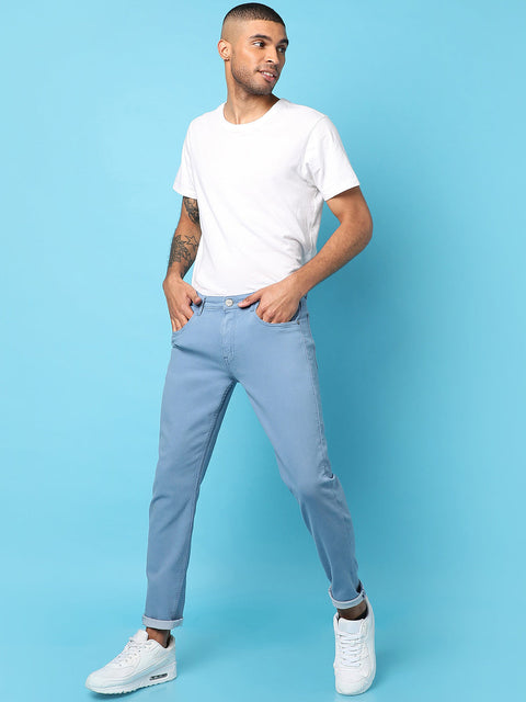 Game Face Rolled Hem Denim Jeans