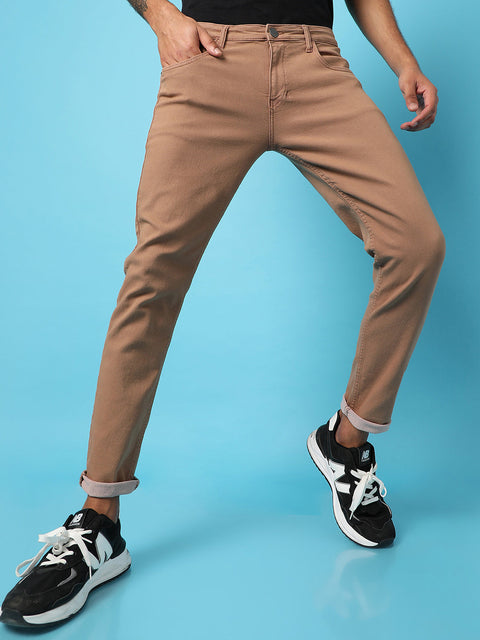 Game Face Rolled Hem Denim Jeans