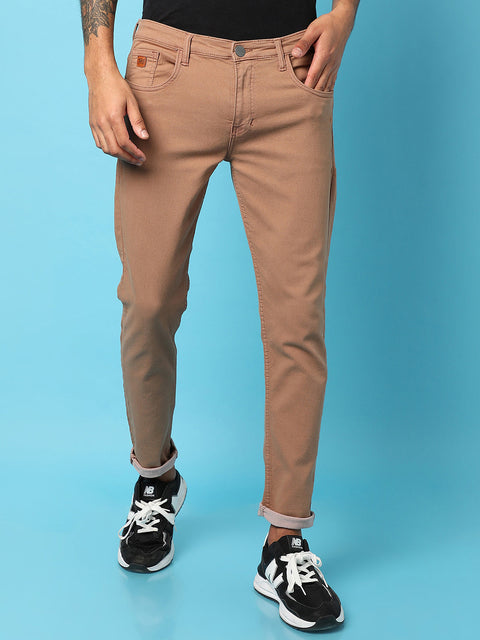 Game Face Rolled Hem Denim Jeans
