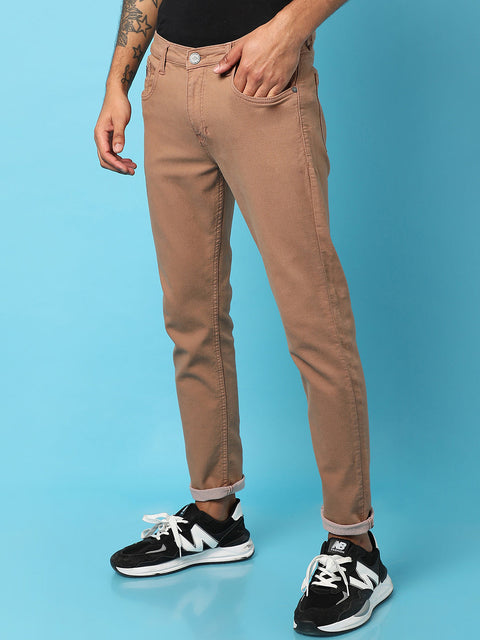 Game Face Rolled Hem Denim Jeans