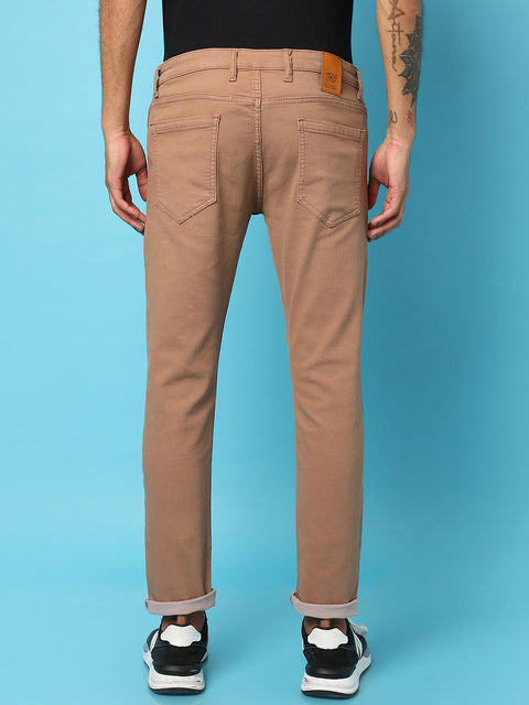 Game Face Rolled Hem Denim Jeans