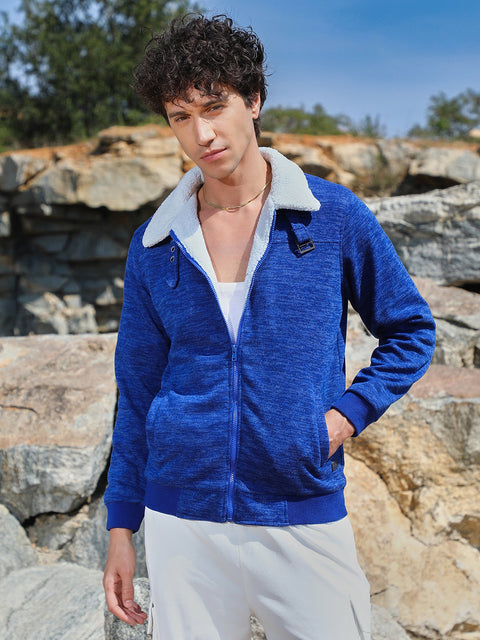 Chaos Heathered Jacket With Fleece Detail