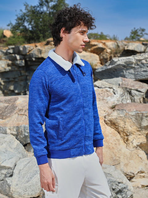 Chaos Heathered Jacket With Fleece Detail