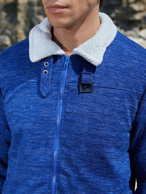 Chaos Heathered Jacket With Fleece Detail