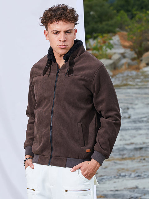 CAHOOT Zip-Front Jacket With Fleece Detail