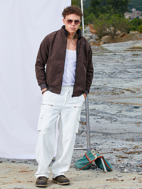 CAHOOT Zip-Front Jacket With Fleece Detail