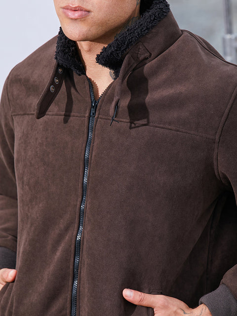 CAHOOT Zip-Front Jacket With Fleece Detail