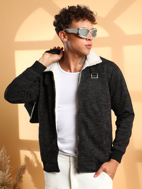 CAHOOT Heathered Jacket With Fleece Detail