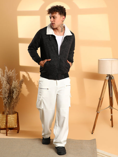CAHOOT Heathered Jacket With Fleece Detail