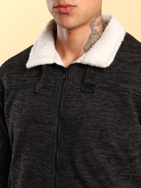 CAHOOT Heathered Jacket With Fleece Detail