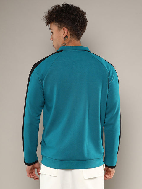 Behookd Zip-Front Jacket With Contrast Detail