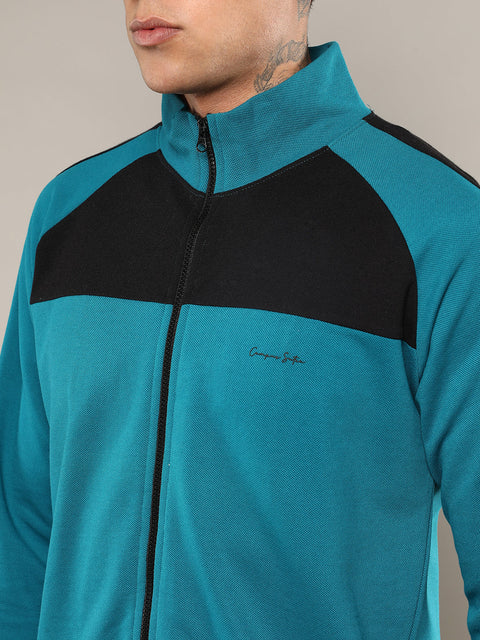 Behookd Zip-Front Jacket With Contrast Detail