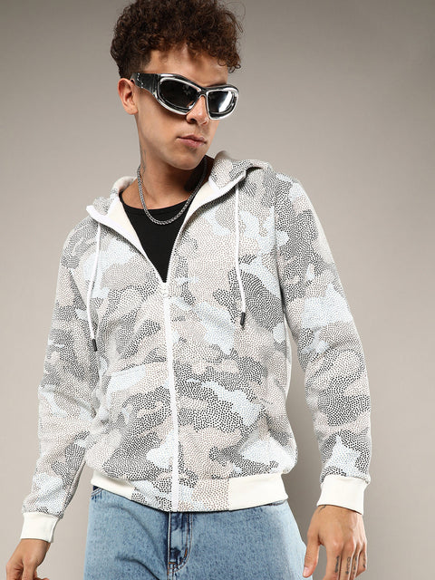 Runway Gods Abstract Dotted Sweatshirt
