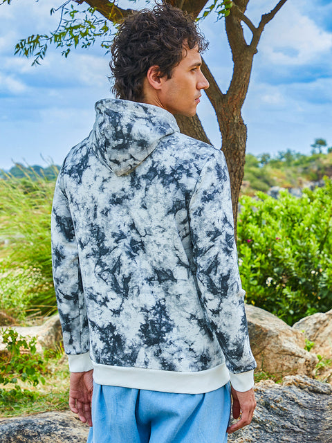 JINX Zip-Front Tie-Dye Hoodie