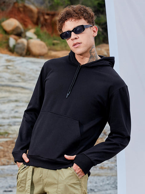 Hooked Solid Pullover Hoodie