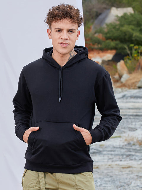 Hooked Solid Pullover Hoodie