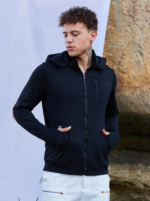 Chaos Men's Zip-Front Travel Hoodie Sweatshirt