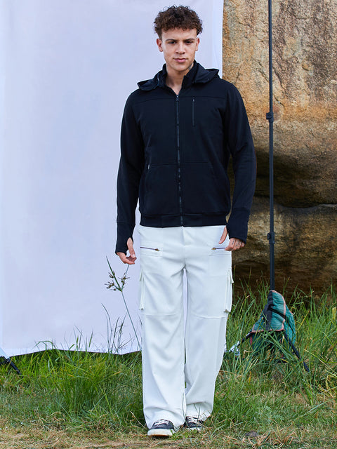 Chaos Men's Zip-Front Travel Hoodie Sweatshirt