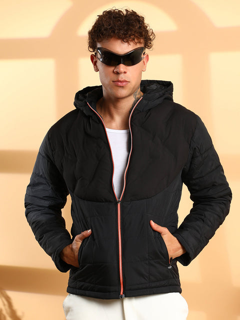 CAHOOT Puffer Jacket With Contrast Zipper