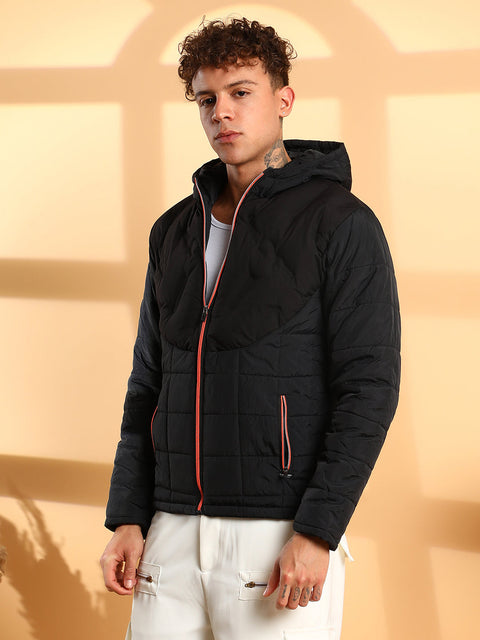 CAHOOT Puffer Jacket With Contrast Zipper