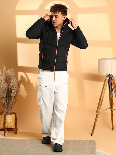 CAHOOT Puffer Jacket With Contrast Zipper