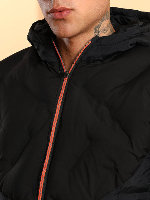 CAHOOT Puffer Jacket With Contrast Zipper