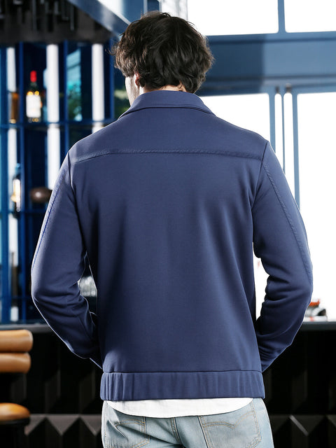 Hooked Zip-Front Knit Jacket