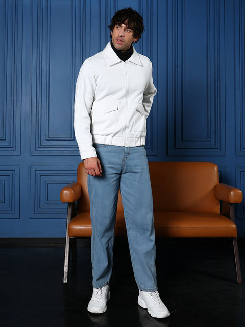 Runway Gods Zip-Front Knit Jacket